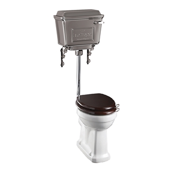 Burlington Low Level Toilet with Chrome Cistern & Soft Close Seat