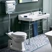 Burlington Medium Level Toilet with Chrome Cistern & Soft Close Seat - 710mm Projection