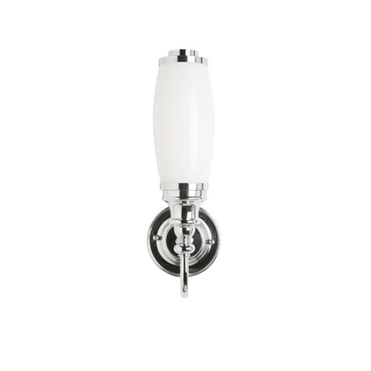 Burlington Ornate Wall Light with Frosted Glass Tube Shade