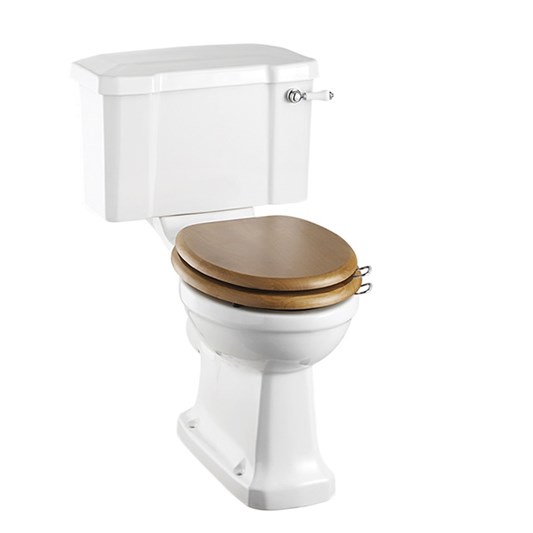 Burlington Rimless Close Coupled Toilet & Seat - 720mm Projection