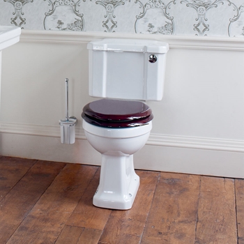 Burlington Close Coupled Slimline Toilet & Soft Close Toilet Seat