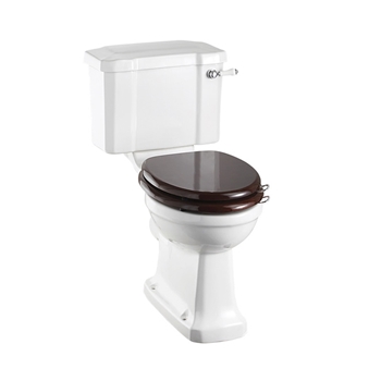 Burlington Close Coupled Slimline Toilet & Soft Close Toilet Seat