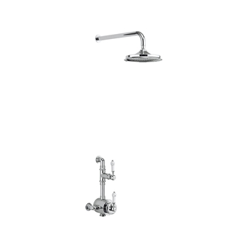 Burlington Stour Exposed Thermostatic Shower Kit with AirBurst Shower Head