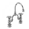 Burlington Claremont Tall 2 Tap Hole Arch Basin Mixer with Curved Spout - 200mm Centre