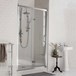 Burlington Traditional Sliding Soft Close Shower Door & Optional Side Panel