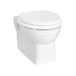 Burlington Wall Hung Toilet & Soft Close Seat - 500mm Projection - Matt Black Toilet Seat