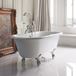 Burlington Windsor Roll Top Bath with Luxury Chrome Claw Feet - 1500 x 635mm