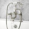 Butler & Rose Caledonia Lever Bath And Shower Mixer Tap With Shower Kit - Nickel