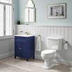 Butler & Rose Catherine Traditional 600mm Floorstanding Vanity Unit with Basin - Sapphire Blue
