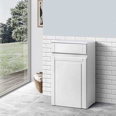Butler & Rose Darcy 500mm Back to Wall Toilet Unit - Chalk White