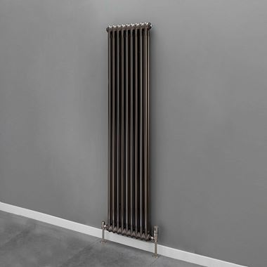 Butler & Rose 2 Column Vertical Radiator - Bare Metal Lacquer Finish - 1800 x 609mm
