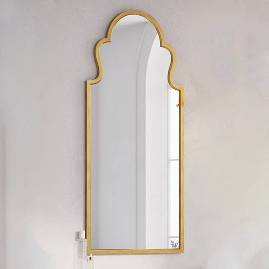 Butler & Rose Aged Brass Mirror - 500 x 830mm