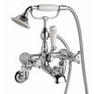 Butler & Rose Caledonia Cross Wall Mounted Bath Shower Mixer With Kit - Chrome