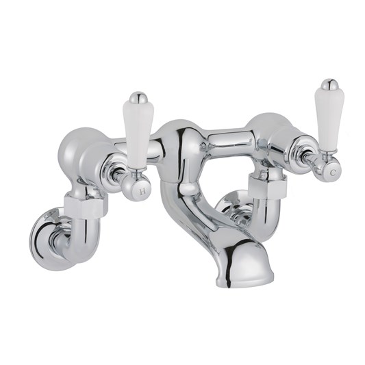 Butler & Rose Caledonia Lever Wall Mounted Bath Filler Tap - Chrome