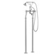 Butler & Rose Caledonia Pinch Floor Standing Bath And Shower Mixer Tap With Shower Kit - Chrome