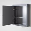 Butler & Rose Darcy Matt Grey Mirrored Cabinet - 600 x 500mm