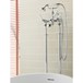 Butler & Rose Caledonia Lever Floor Standing Bath And Shower Mixer Tap With Shower Kit - Nickel