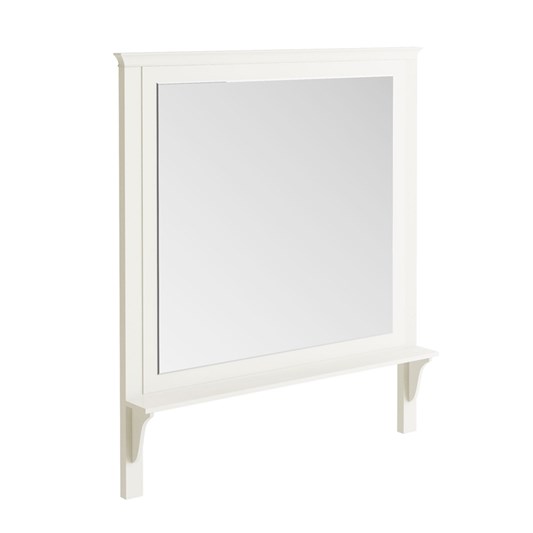 Butler & Rose Mirror with Shelf & Almond White Frame - 1200 x 1400mm