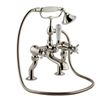 Butler & Rose Caledonia Pinch Bath And Shower Mixer Tap With Shower Kit - Nickel