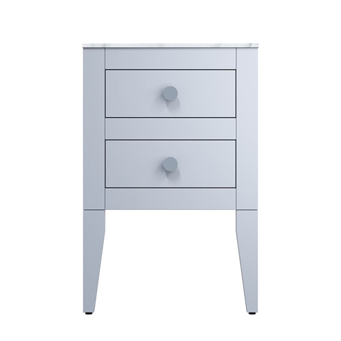 Crosswater Canvass 485mm Wall Mounted Vanity Unit with Carrara Marble Effect Worktop & Optional Legs