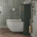 Crosswater Back To Wall Toilet Furniture Unit - Sage Green