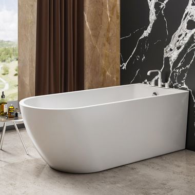 Charlotte Edwards Belgravia White Freestanding Bath - 1700 x 700mm