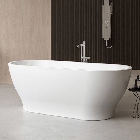 Charlotte Edwards Elara White Freestanding Bath - 1700 x 750mm