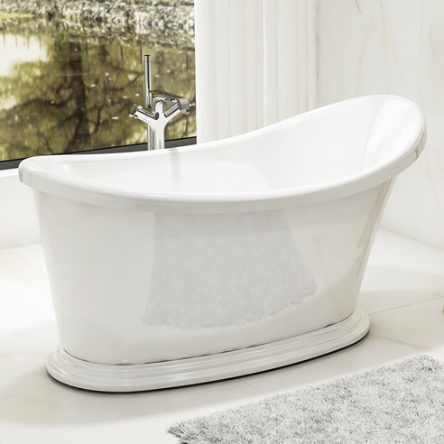 Charlotte Edwards Ersa White Small Freestanding Bath - 1350 x 750mm