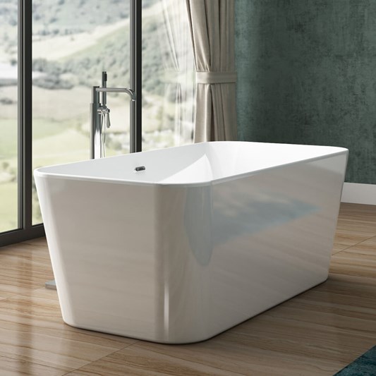 Charlotte Edwards Leda White Freestanding Bath - 1500 x 780mm