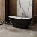 Charlotte Edwards Richmond Black Freestanding Bath - 1760 x 680mm