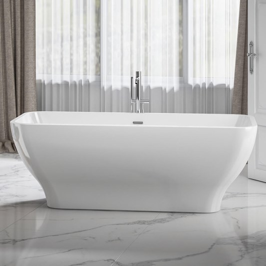 Charlotte Edwards Thebe White Freestanding Bath - 1700 x 750mm