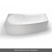 Cleargreen EcoCurve Showering Bath in Left or Right Hand - 1700 x 750mm