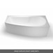 Cleargreen EcoCurve Showering Bath in Left or Right Hand - 1700 x 750mm
