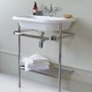 Clearwater Natural Stone 550mm Roll Top Basin with Stainless Steel Wash Stand