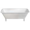 Clearwater Lonio Natural Stone Roll Top Bath - 1700 x 750mm