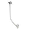 Crosswater 3ONE6 Stainless Steel Overflow Bath Filler with Click Clack Waste