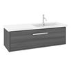 Crosswater Arena Console 1100mm Wall Mounted Vanity Unit & Right Hand Basin
