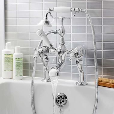 Crosswater Belgravia Crosshead Bath and Shower Mixer with Shower Kit