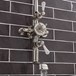 Crosswater Belgravia Exposed Thermostatic Bath Shower Valve with Fixed Shower Head & Bath Spout