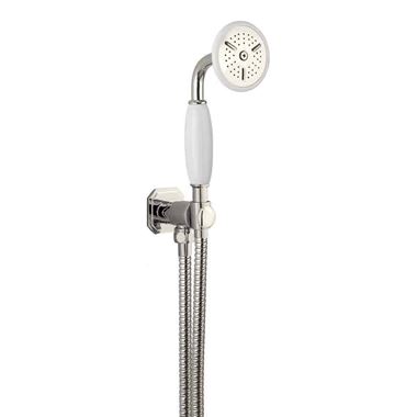 Crosswater Belgravia Shower Handset with Wall Outlet and Hose - Nickel