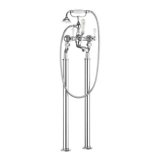 Crosswater Belgravia Lever Floor Standing Bath Shower Mixer with Shower Kit