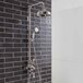 Crosswater Belgravia Exposed Thermostatic Shower Valve with Fixed Shower Head and Shower Handset - Nickel, 8" Head
