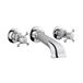 Crosswater Belgravia Wall Mounted Bath Spout with Crosshead Valves