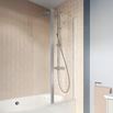 Crosswater Clear 6 6mm Easy Clean Double Panel Hinged Bath Screen - 1500 x 1150mm
