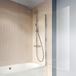 Crosswater Clear 6 6mm Silver Easy Clean Single Hinged Bath Screen - 1500 x 800mm