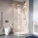 Crosswater Clear 6 6mm Single Door Quadrant Shower Enclosure - 900 x 900mm
