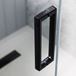 Crosswater Design+ Matt Black 8mm Easy Clean Soft Close 1700mm Sliding Shower Door & 900mm Optional Side Panel