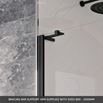 Crosswater Design+ Matt Black 8mm Easy Clean Walk-In Shower