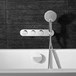Crosswater Dial Central Concealed Thermostatic 2 Outlet Bath Valve with 3 Mode Shower Handset
