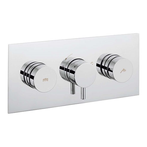 Crosswater Dial Kai Lever Concealed Thermostatic 2 Outlet Shower Valve